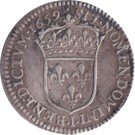 1/12 Ecu  (with long wick) Louis XIV 1646-1679