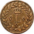 1 Décime - Louis XVIII (au L couronné, légère)