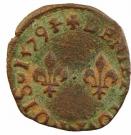 Denier Tournois - Henri III (La Rochelle; 1st type)