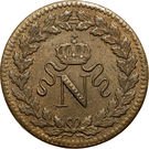 1 Décime - Napoleon I (N crowned, légère)