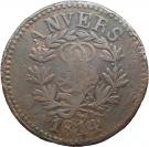 10 Centimes - Louis XVIII (Antwerp; Siege Coinage)