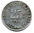 25 Centimes - Mazamet 81