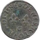 Denier Tournois - Henri III (Poitiers)