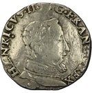 Teston à la tête nue (5ème type) - Henri II