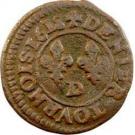 Denier Tournois - Louis XIII (Lyon; 3rd type)