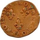 Double Tournois - Henri III (Tours mint; 1st type)