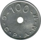 100 Francs (Emergency Coinage)