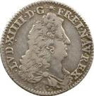 1/16 Ecu - Louis XIV (Flanders)