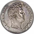 5 Francs - Louis-Philippe (without I - relief edge)