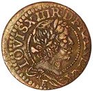 Double Tournois - Louis XIII (Tours mint; 12th type)