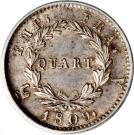 ¼ Franc - Napoléon I