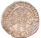 ½ Franc with goffered collar - Henri III