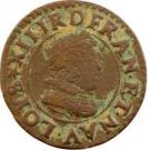 Denier Tournois - Louis XIII (Poiters mint; 2nd type)
