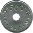 500 Francs (Emergency Coinage)