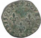 Double Tournois - Henri III (Bayonne mint; right portrait)