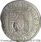 Teston - Henriette of Lorraine (Principality of Phalsbourg and Lixheim, hooded bust and shield version)