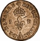 3 Deniers - Louis XIV