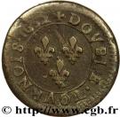Double Tournois - Louis XIII (La Rochelle mint; 1st type)
