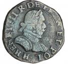 Double Tournois - Henri III (La Rochelle mint; 1st type)