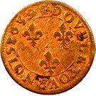 Double Tournois - Louis XIII (Rouen mint; 2nd type)