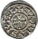 Denier - Charles III the Simple - Christian Legend
