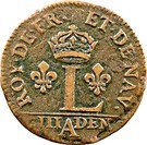 3 Deniers - Louis XIV
