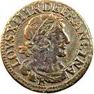 Double Tournois - Louis XIII (Rouen mint; 1st type)