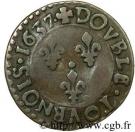 Double Tournois - Louis XIII (Bordeaux mint; 10th type)