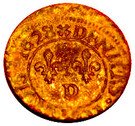 Denier Tournois - Louis XIII (Lyon mint; 4th type)