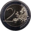 2 Euro (Bleuet de France; Colored)