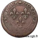 Double Tournois - Louis XIII (Lyon mint; 11th type)