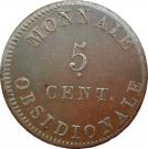 5 Centimes - Louis XVIII (Antwerp; Siege Coinage)