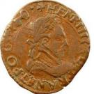 Double Tournois - Henri III (Dijon mint; 3rd type)