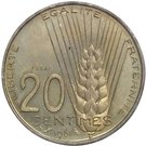 20 centimes 1961 (essai de coëffin)