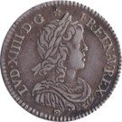 1/12 Ecu  (with long wick) Louis XIV 1646-1679