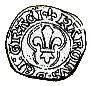 Denier Coronat - Charles VIII