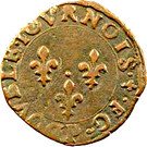 Double Tournois - Henri III (Dijon mint; 1st type)