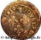 Double Tournois - Louis XIII (La Rochelle mint; 16th type)