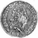 ⅛ Écu - Louis XIV