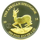 1000 Francs CFA (African Springbok; "Golden Enigma")