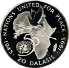 20 Dalasis (United Nations; Silver Proof Issue)