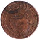 1 Macuta - Maria II (countermarked over ½ Macuta/JoséI))