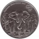 5 Cedis - Elizabeth II (Bullion Coinage - Elephants)