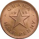 ½ Penny - Elizabeth II