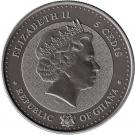5 Cedis - Elizabeth II (Bullion Coinage - Gorilla)