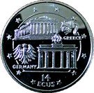 14 ECUS - Elizabeth II (Parthenon and Brandenburg Gate)