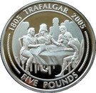 5 Pounds - Elizabeth II (Nelson checking map)