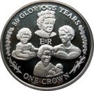 1 Crown - Elizabeth II (Four Portraits)