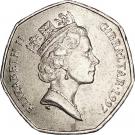 50 Pence - Elizabeth II (3rd portrait)