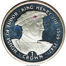 1 Crown - Elizabeth II (King Henry VIII; silver issue)